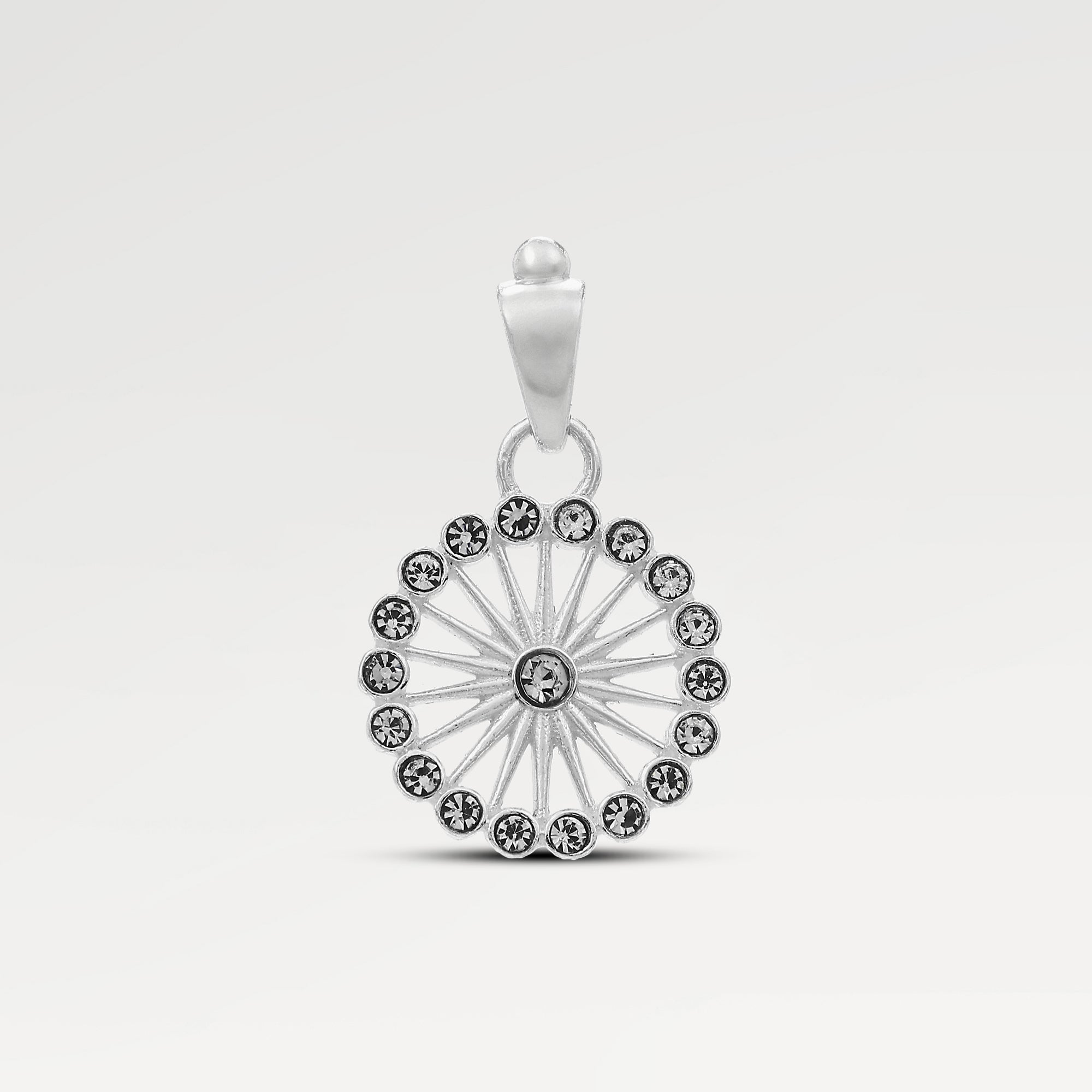 Zoe Chaton Crystal Circle Pendant
