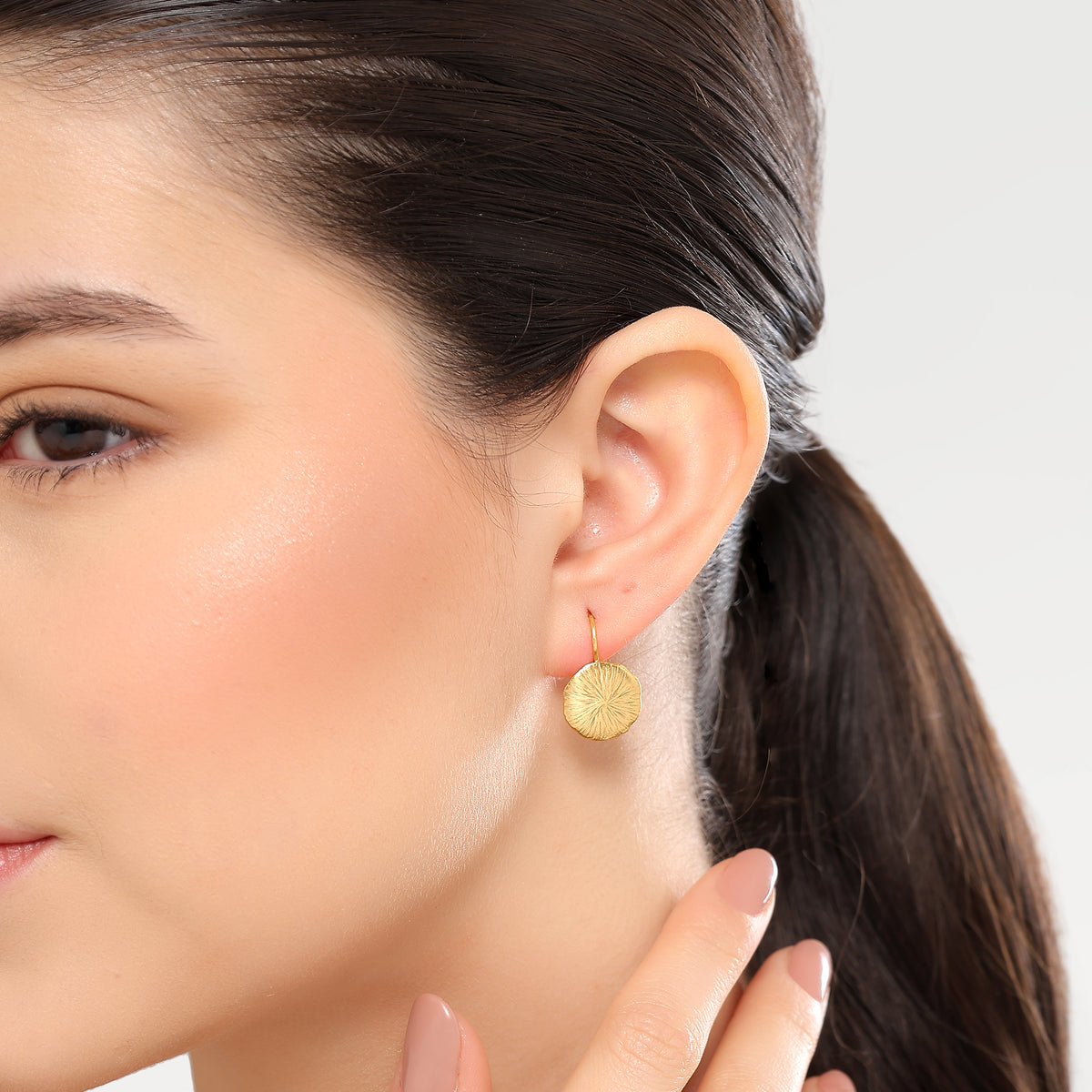 Kate Organic Textured Earrings