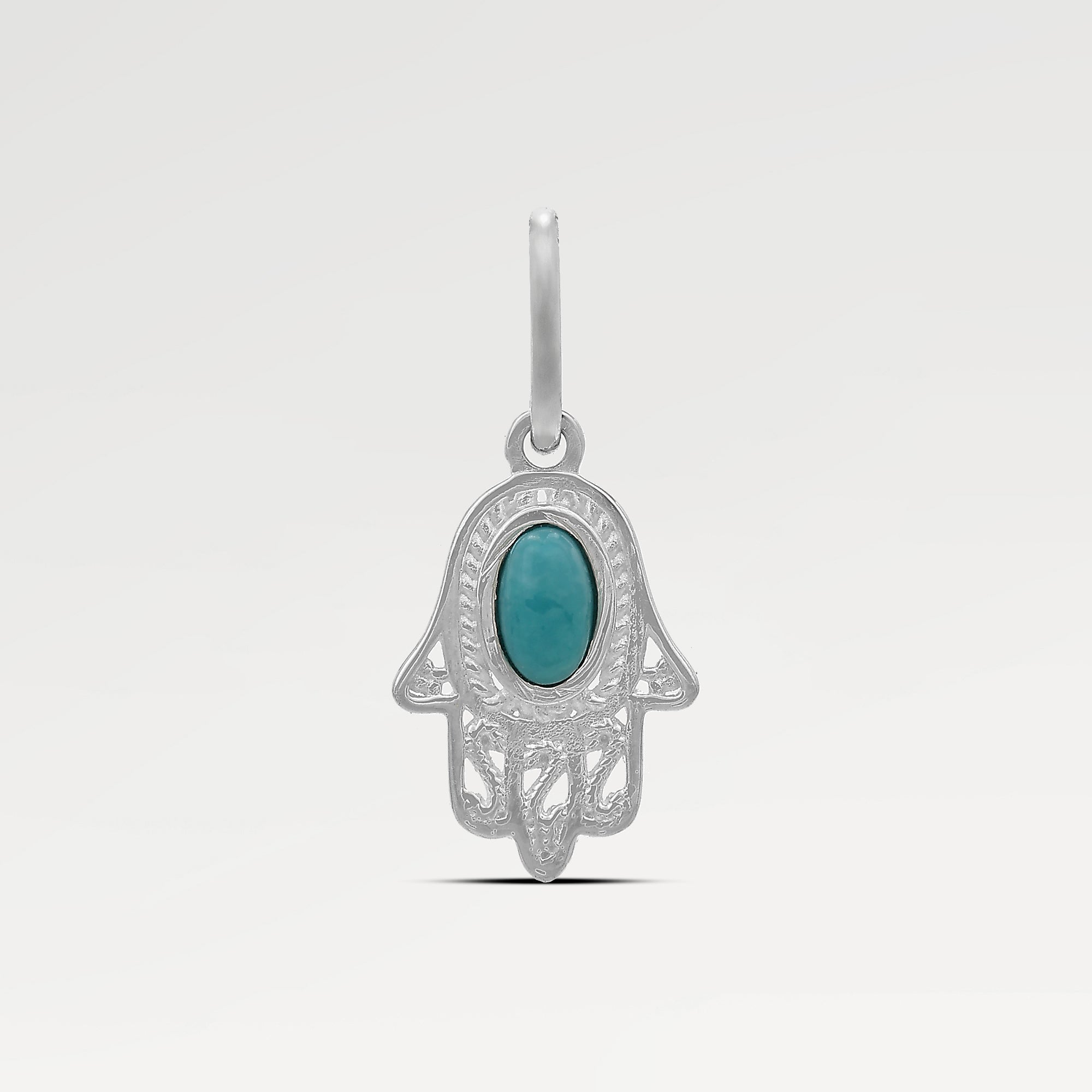 Ava Filigree Turquoise Bezel Pendant