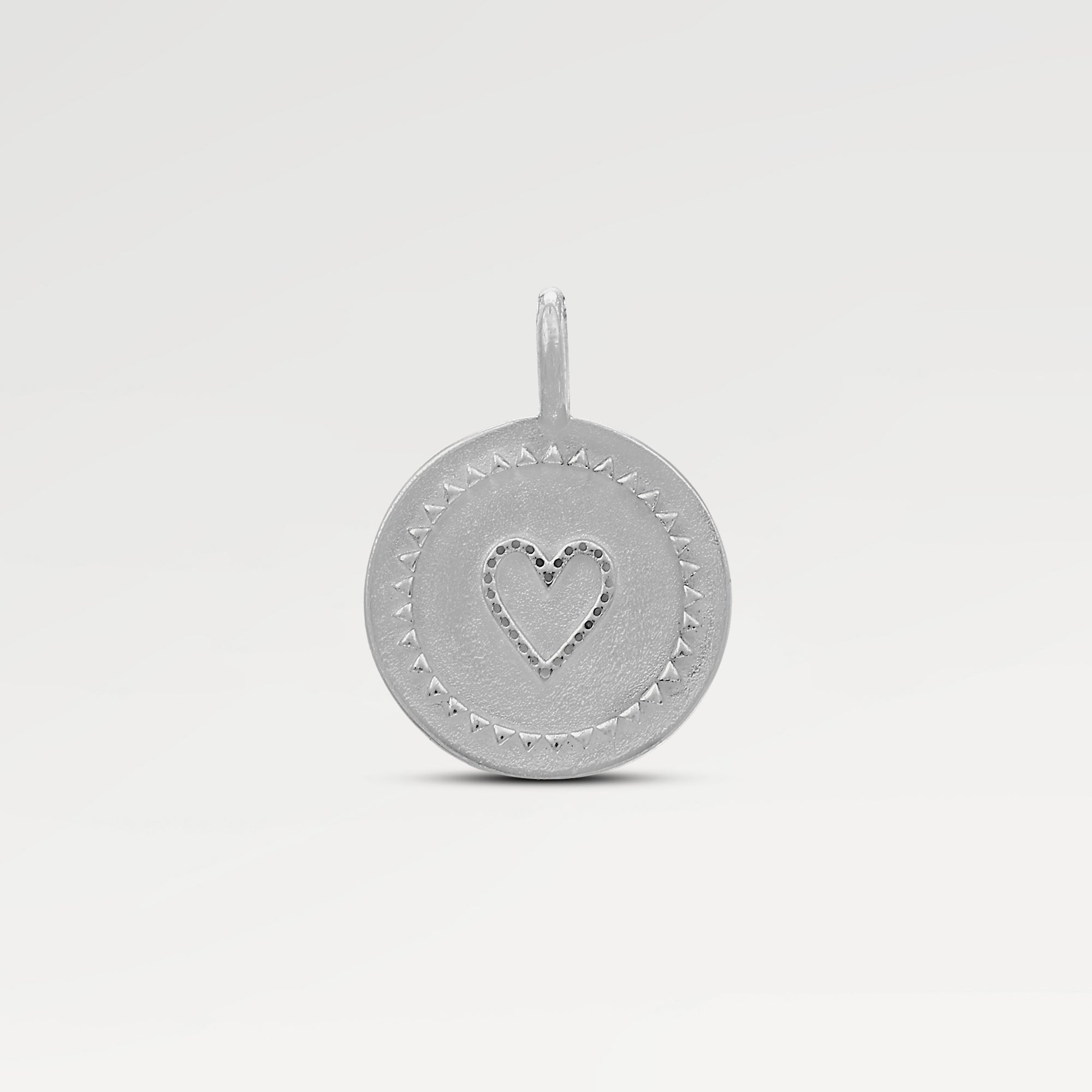 Zoe Round Heart Pendant