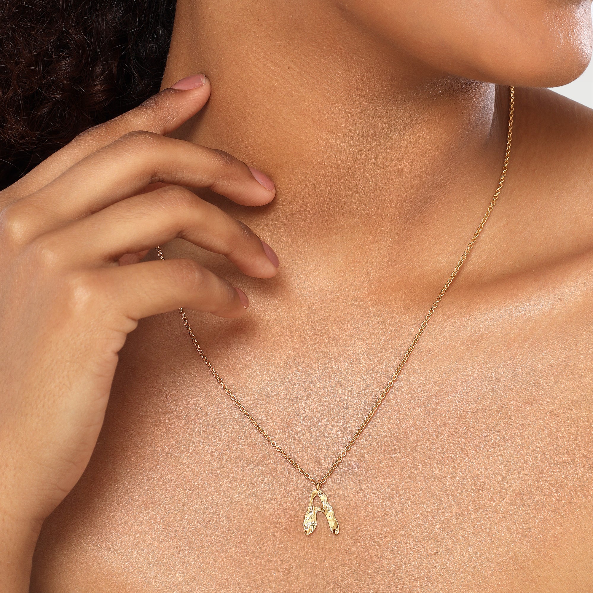 Zoe Organic Alphabet Necklace