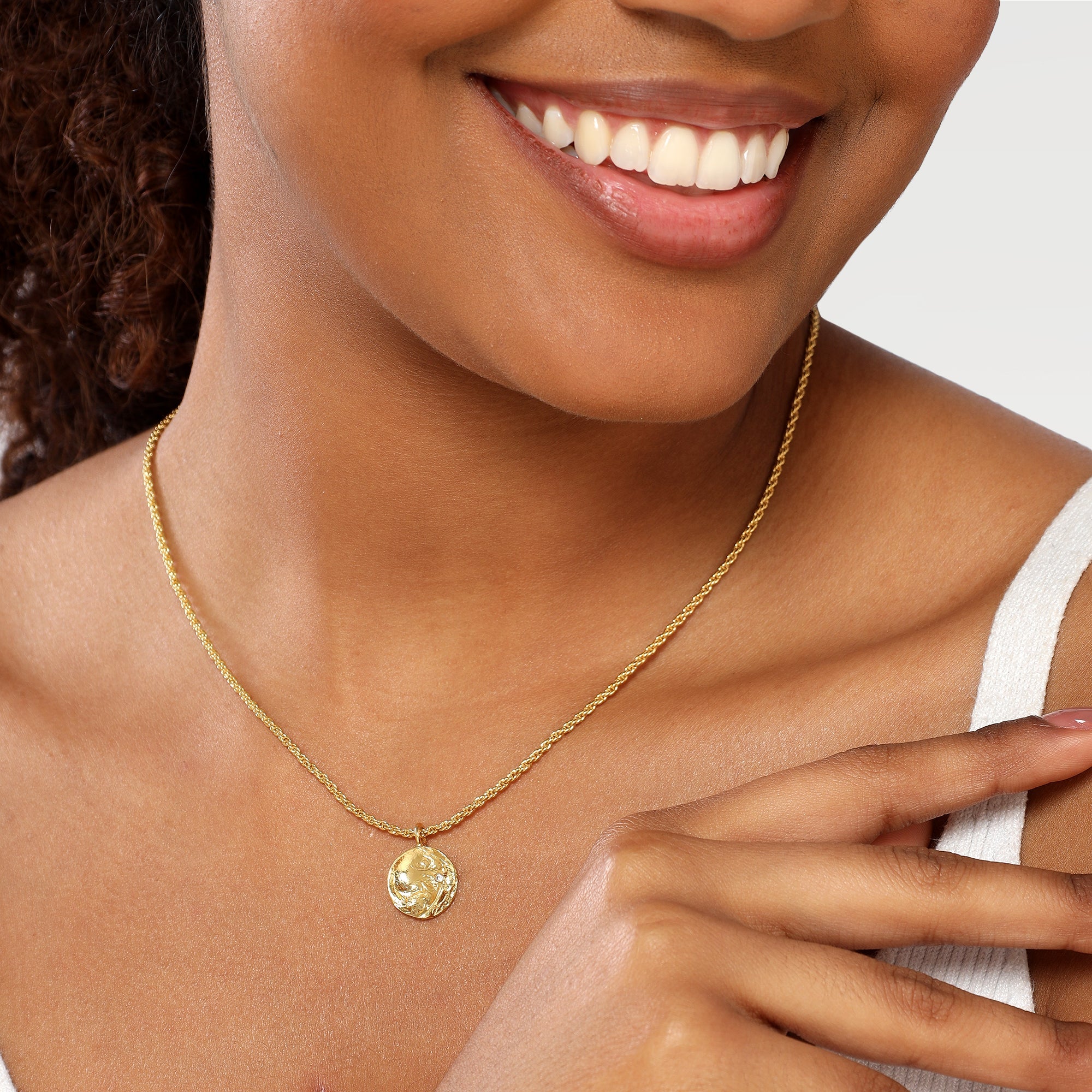 Grace Texture Slider Necklace