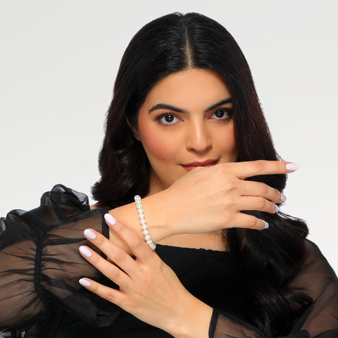 Elin Silver Pearl Bracelets