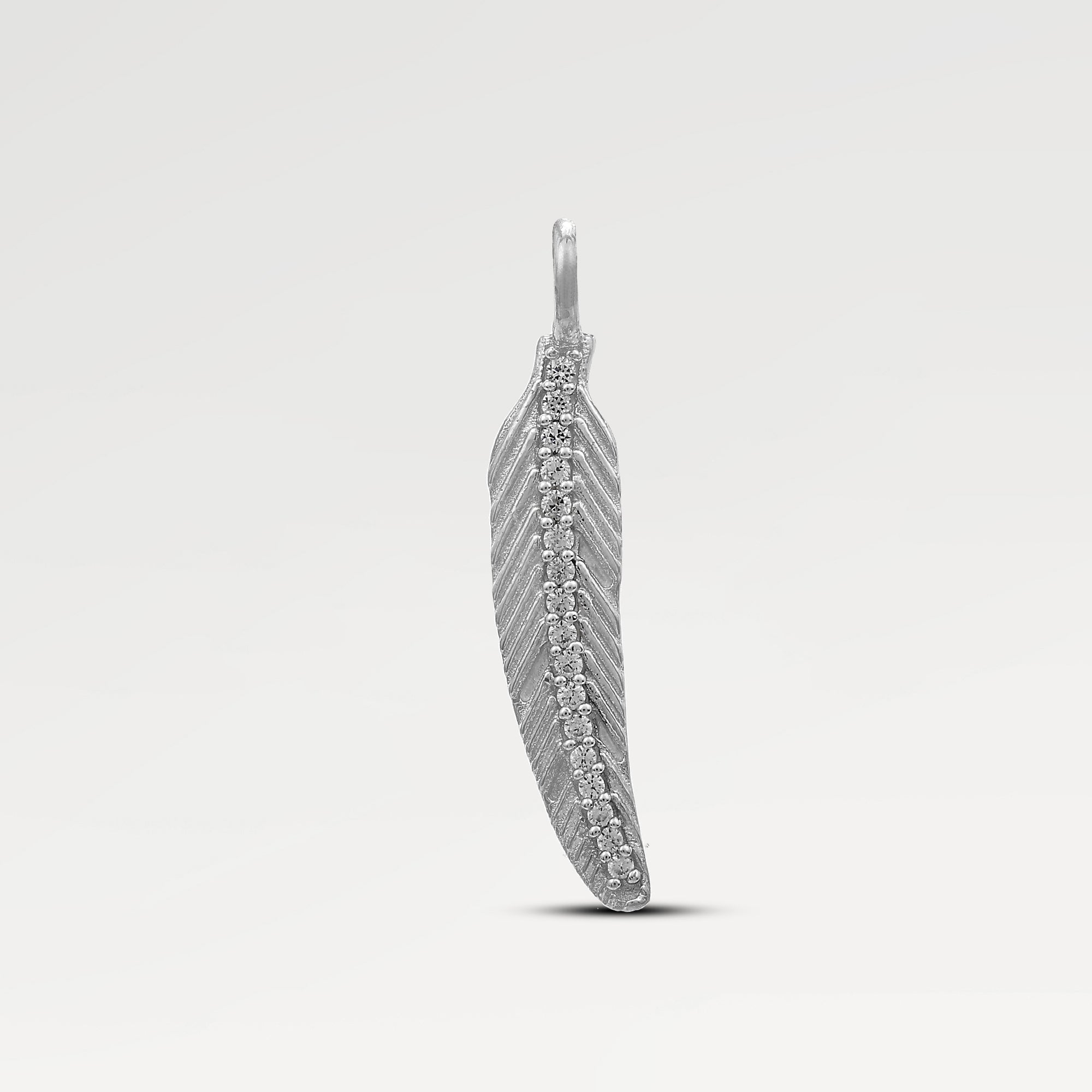 Grace Pave Leaf Zirconia Pendant