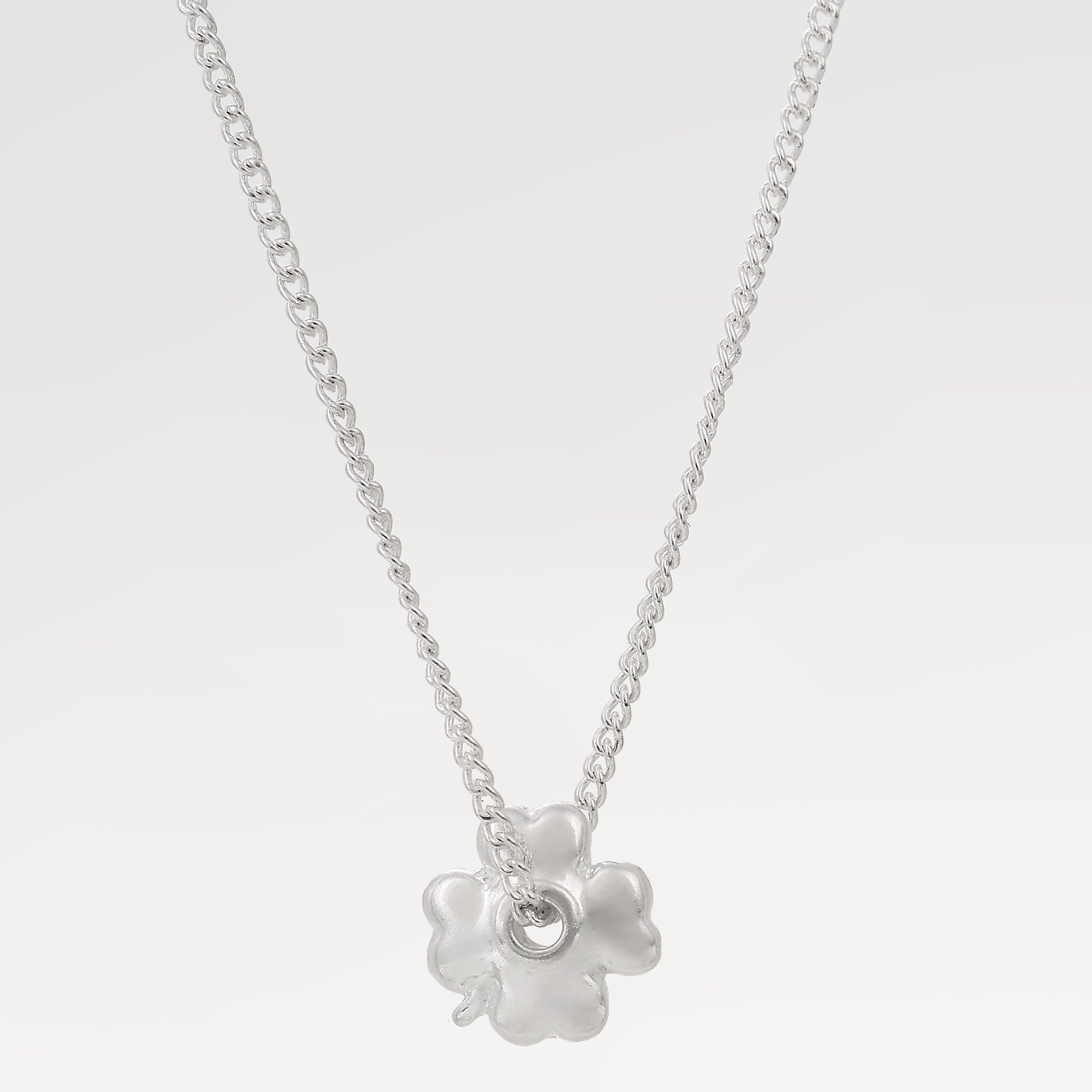 Anna Silver Plated Flower Enamel Necklace