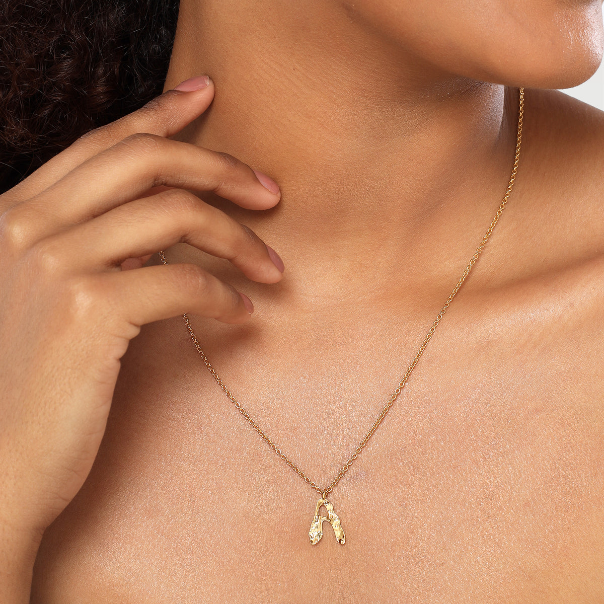 Zoe Organic Alphabet Necklace
