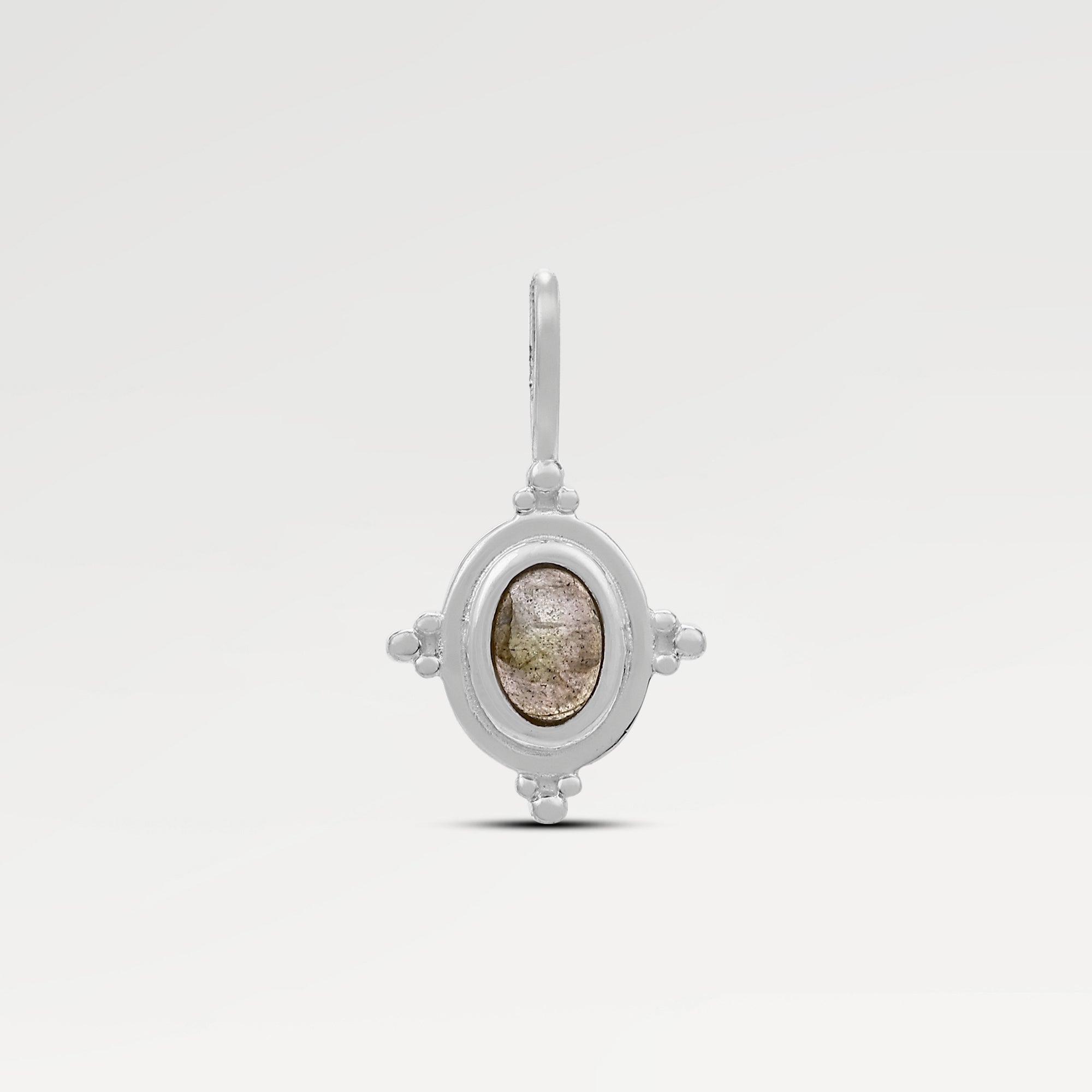 Kate Labradorite Oval Bezel Pendant