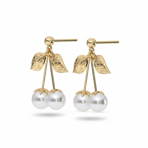 Bria Silver Synthetic Pearl Earrings