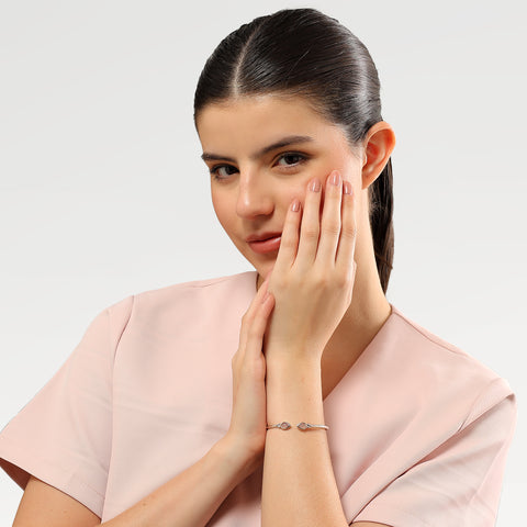 Sia Silver Quartz Bangle