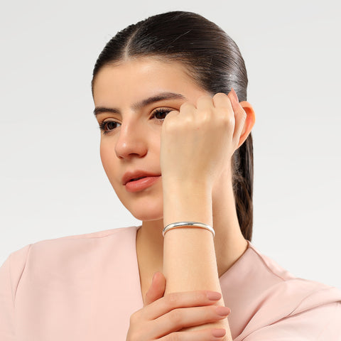 Loi Silver Cuff Bangle