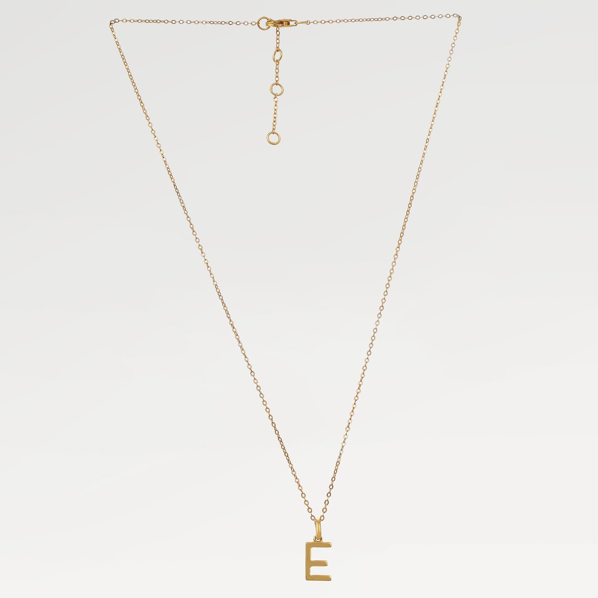Ruby Plain Alphabet Necklace