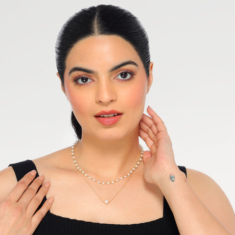 Seya Silver Pearl Necklace