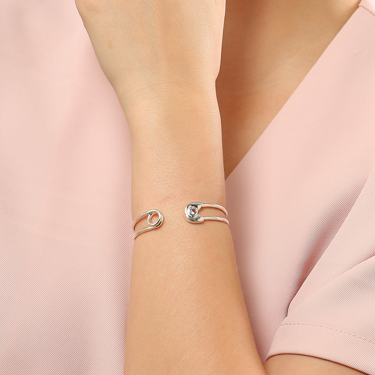 Grace White Topaz Bangle