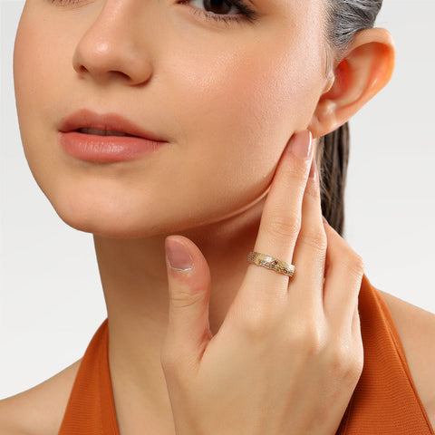 Ziva Silver Sapphire Adjustable Ring