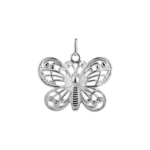 Ava Sterling Silver Butterfly Pendant