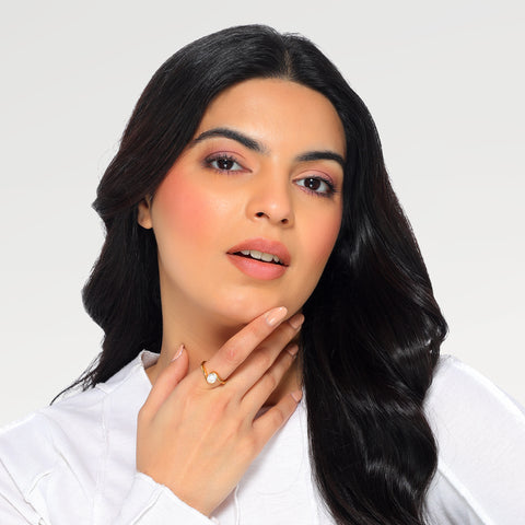 Qeya Zirconia Adjustable Ring