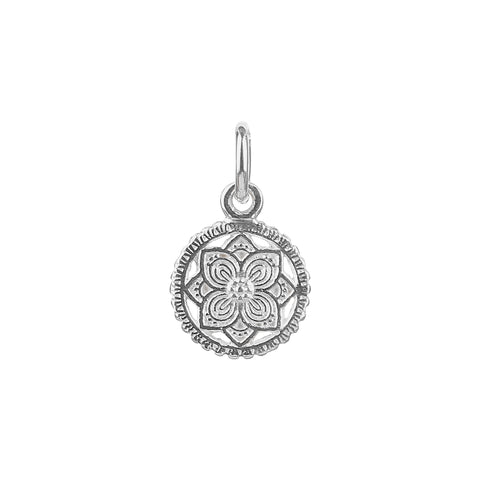 Lily Silver Floral Pendant
