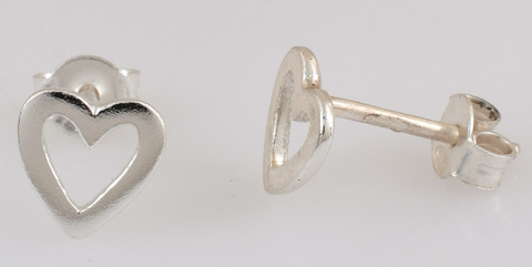 Ria Sterling Silver Heart Earrings