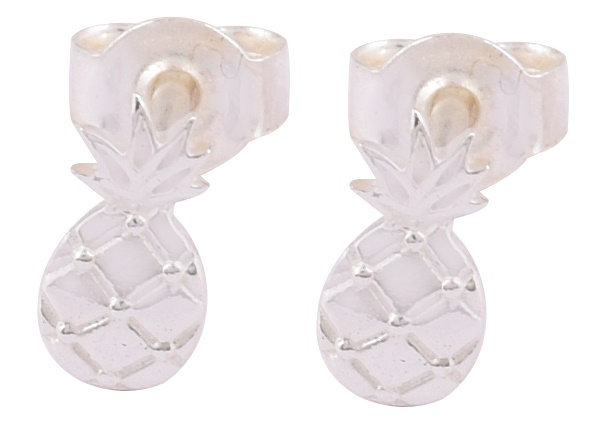 Myl Sterling Silver Pine Apple Earrings