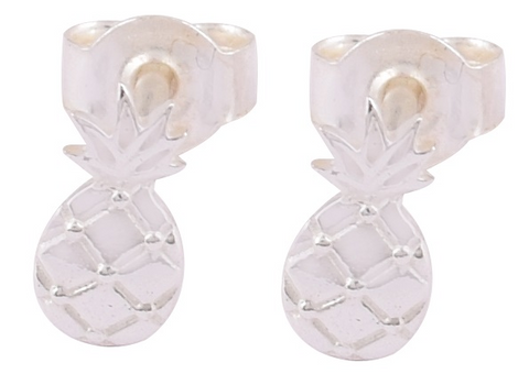 Myl Sterling Silver Pine Apple Earrings