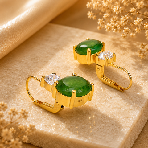 Sara Silver Quartz Earrings