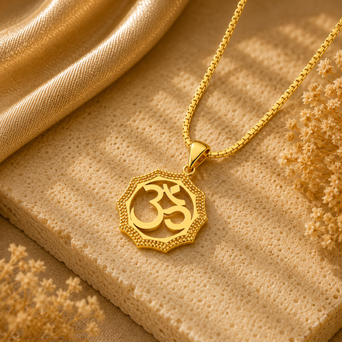 Zeno Silver OM Necklace