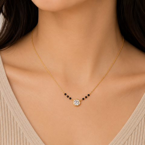 Cova Silver Mangalsutra