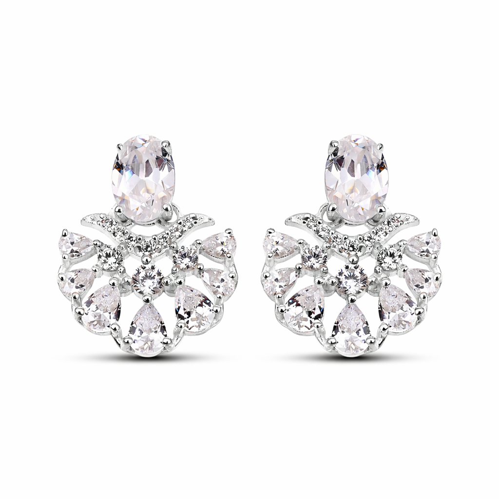 Jela Silver Stud Earrings