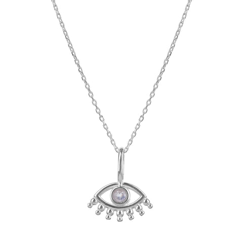 Ryan Silver Evil Eye Pendant
