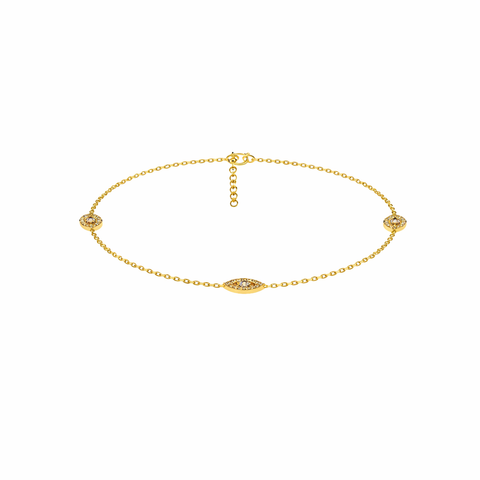 Ayle Silver Zirconia Anklet