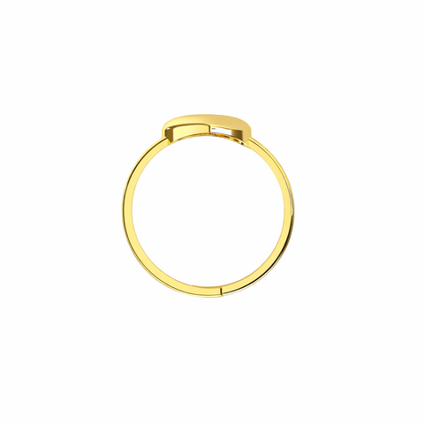 Asha Silver Heart Adjustable Ring