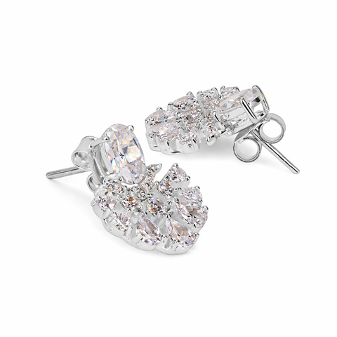 Jela Silver Stud Earrings