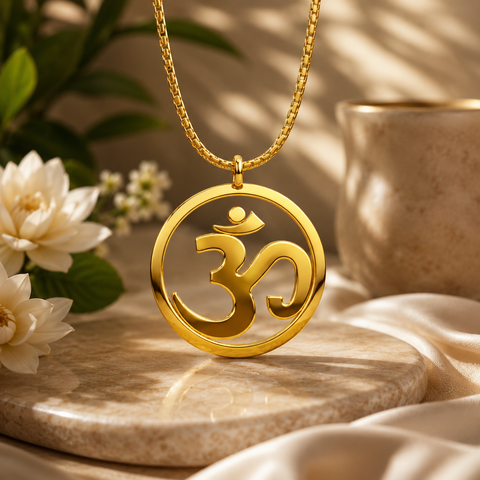 Asto Silver OM Necklace