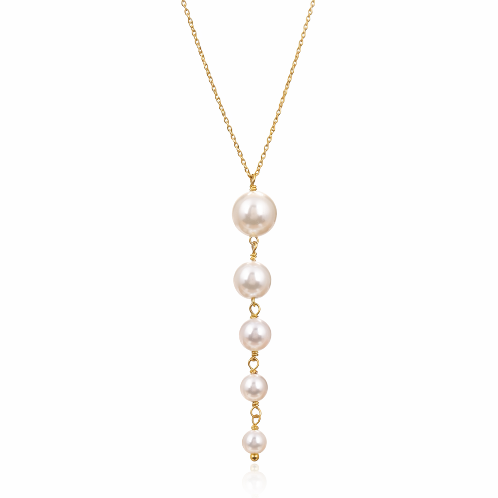 Oyra Silver Pearl Necklace