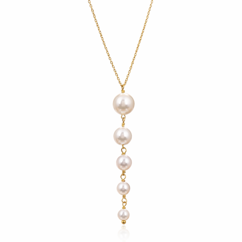 Oyra Silver Pearl Necklace