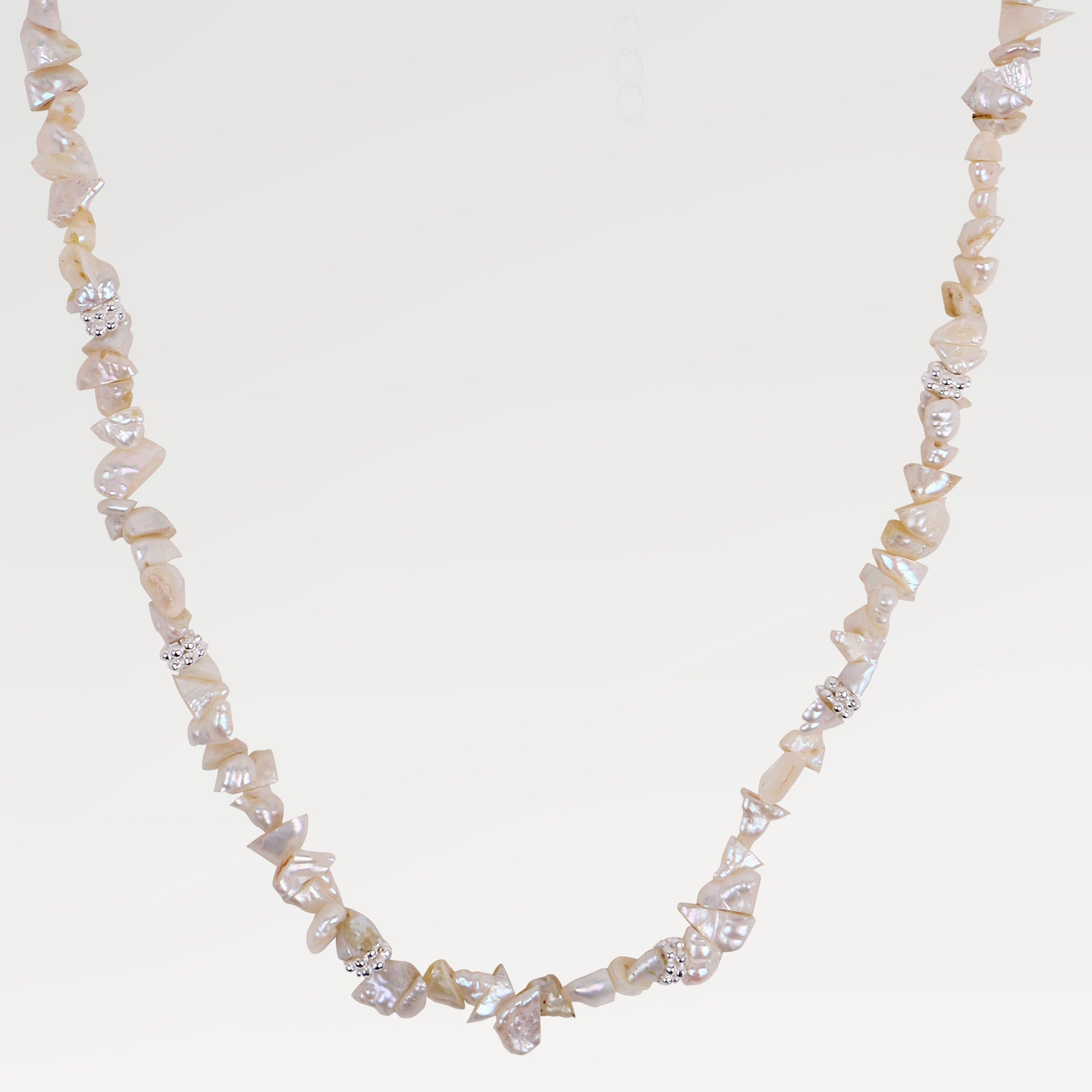 Lucy Yellow Gold Plated Pearl Beads Necklace