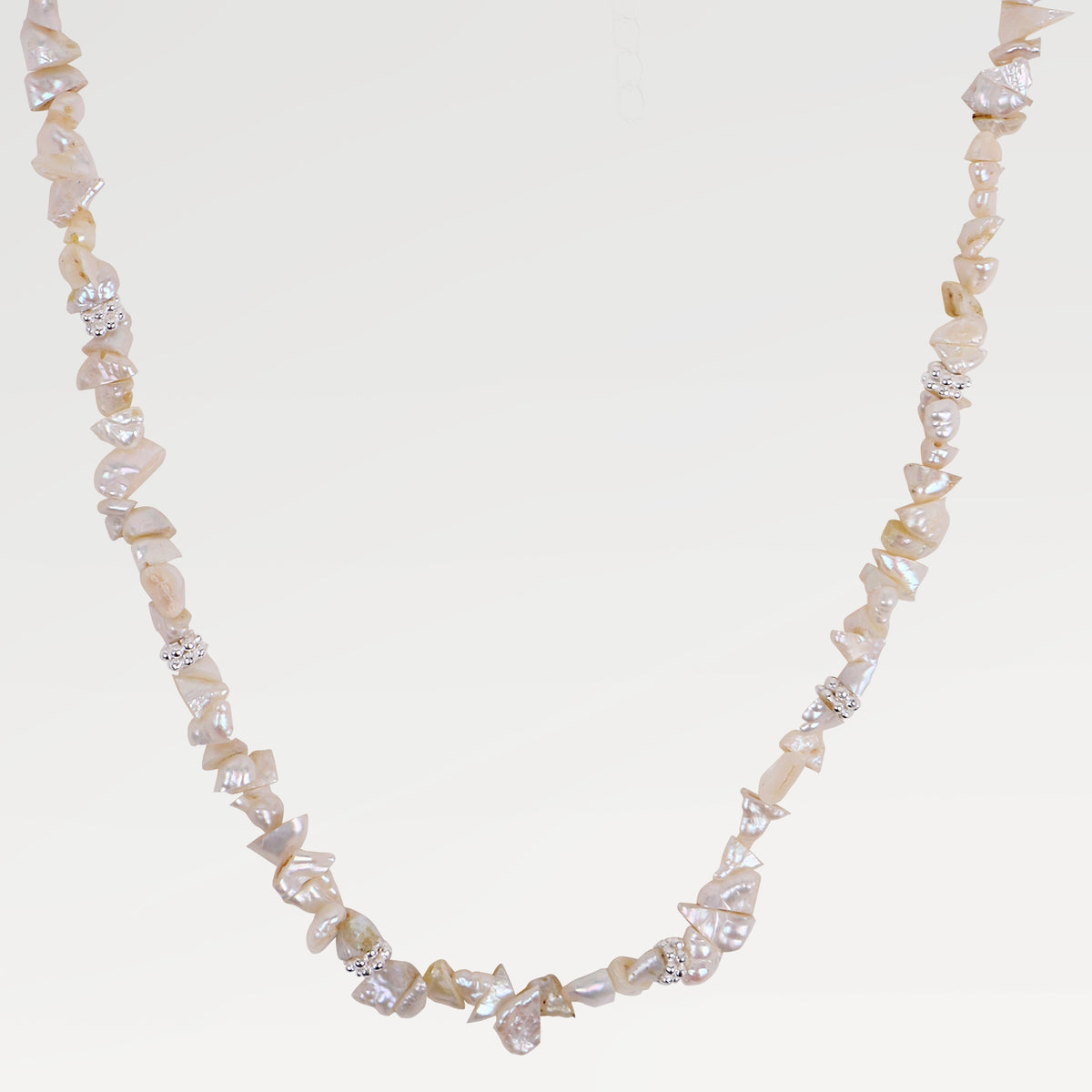 Lucy Yellow Gold Plated Pearl Beads Necklace