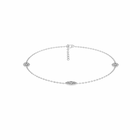 Ayle Silver Zirconia Anklet