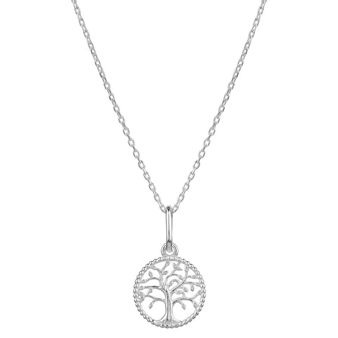 Ava Sterling Silver Tree Pendant