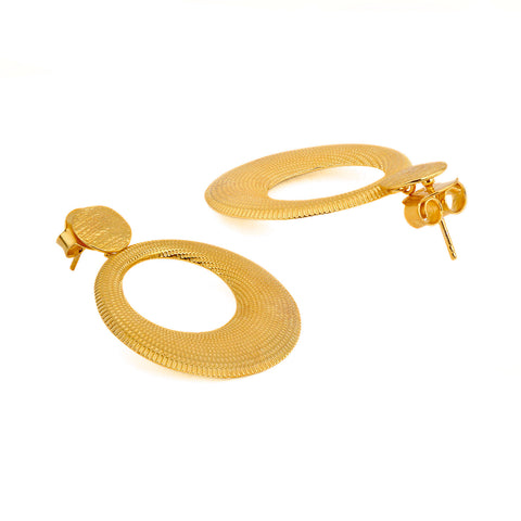 Kira Sterling Silver Elegant Circle Earrings