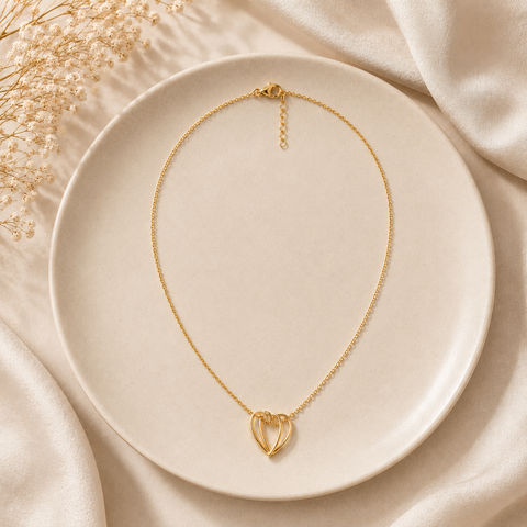 Taya Silver Heart Necklace
