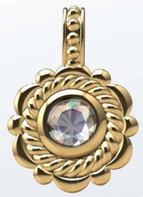 Lily Sterling Silver Black Chalcedony Pendant