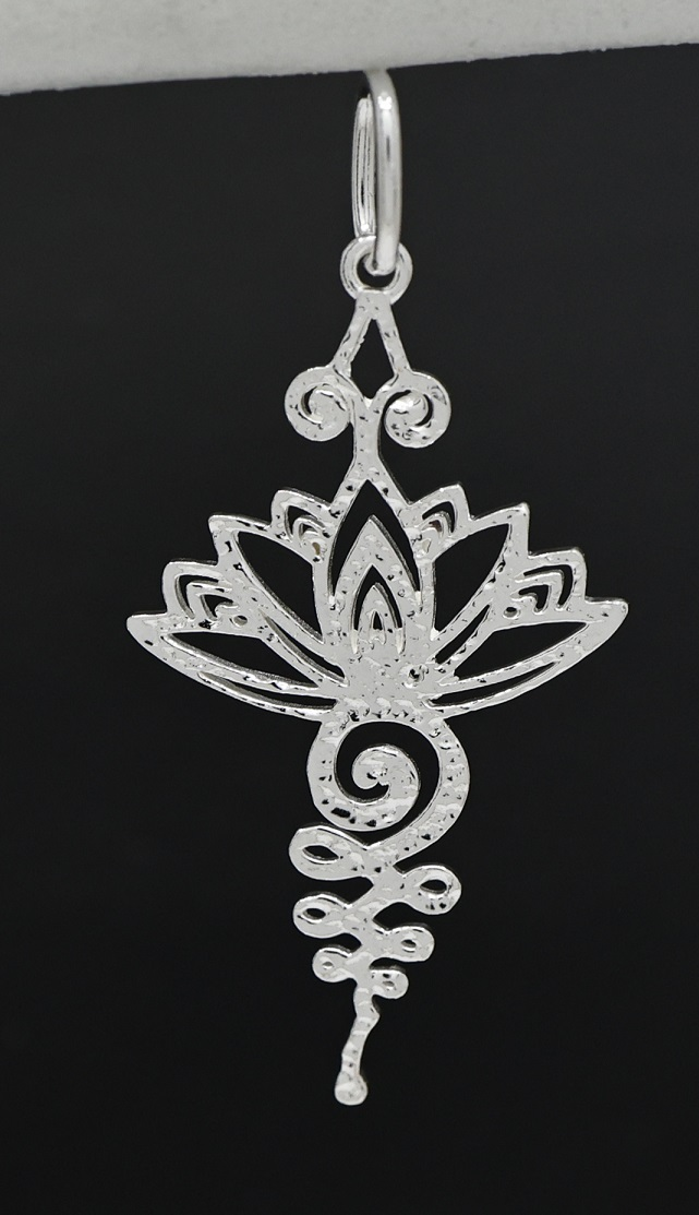 Mia Sterling Silver Elegant Floral Pendant