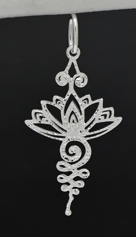 Mia Sterling Silver Elegant Floral Pendant
