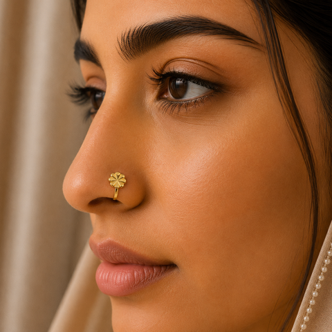 Aqia Silver Nose Pin