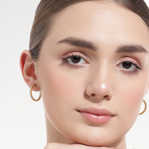 Iris Silver Zirconia Earrings