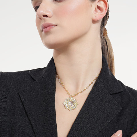 Amy Silver Zirconia Necklace