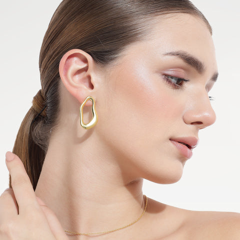 Noa Silver Organic Earrings