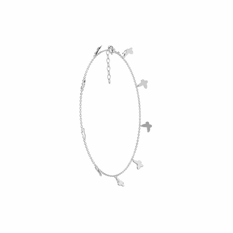 Akoa Silver Butterfly Anklet
