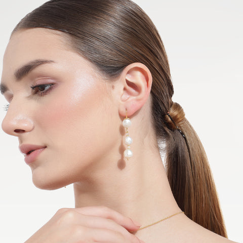 Orla Sterling Silver Pearl Stud Earrings